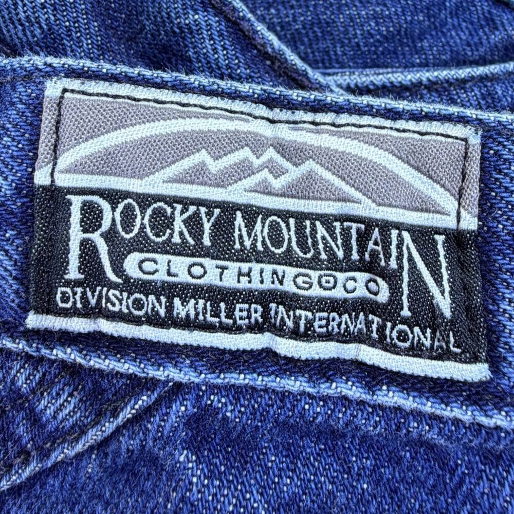 Rockies Women's Blue 26x36 SilverTab Straight Leg Western Denim Jeans Vintage - Picture 3 of 11